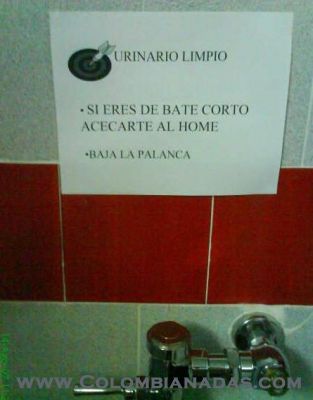 Mensaje baño
