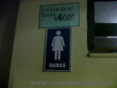 Como carito el baño no?
