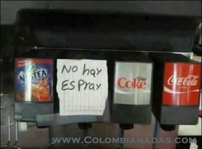 No hay espray
